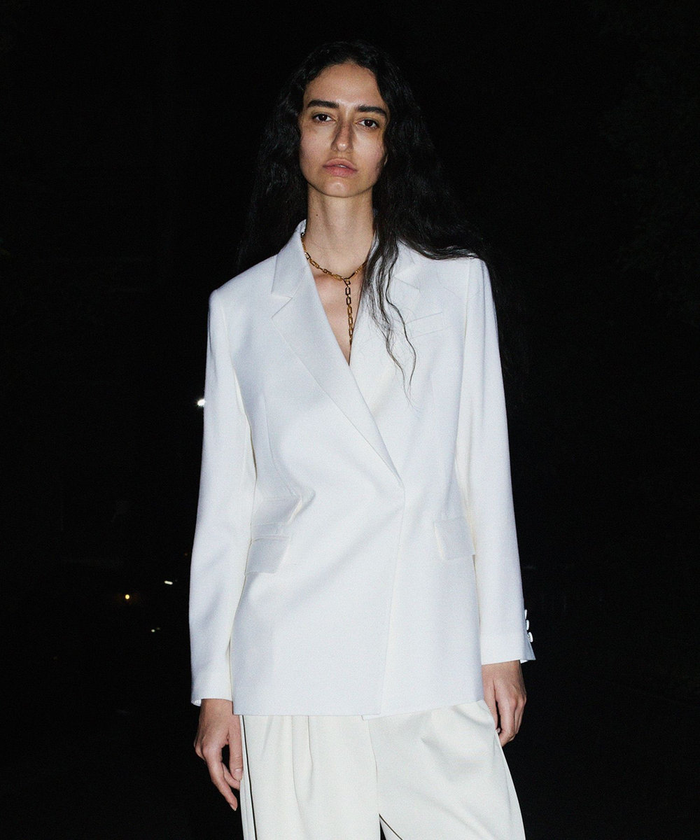 ウールサキソニーフラップポケットジャケット|allureville OFFICIAL