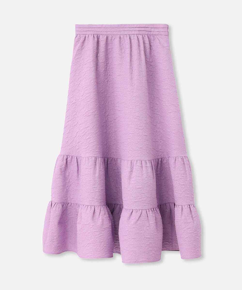 LOULOU WILLOUGHBY】ジャガードティアードスカート|allureville