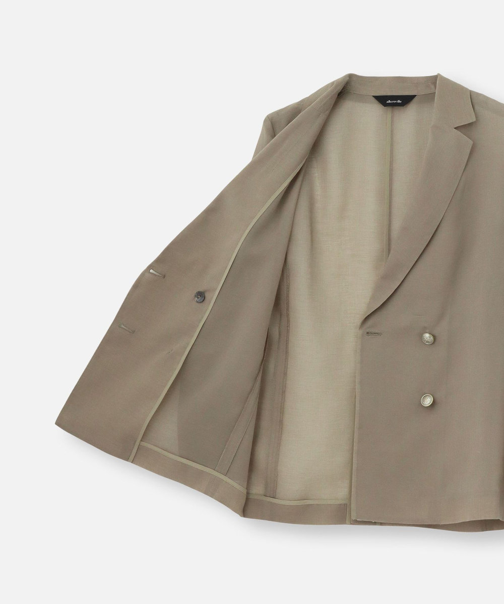 allureville ワルツシアーオーガンジャケット カーキ (76)