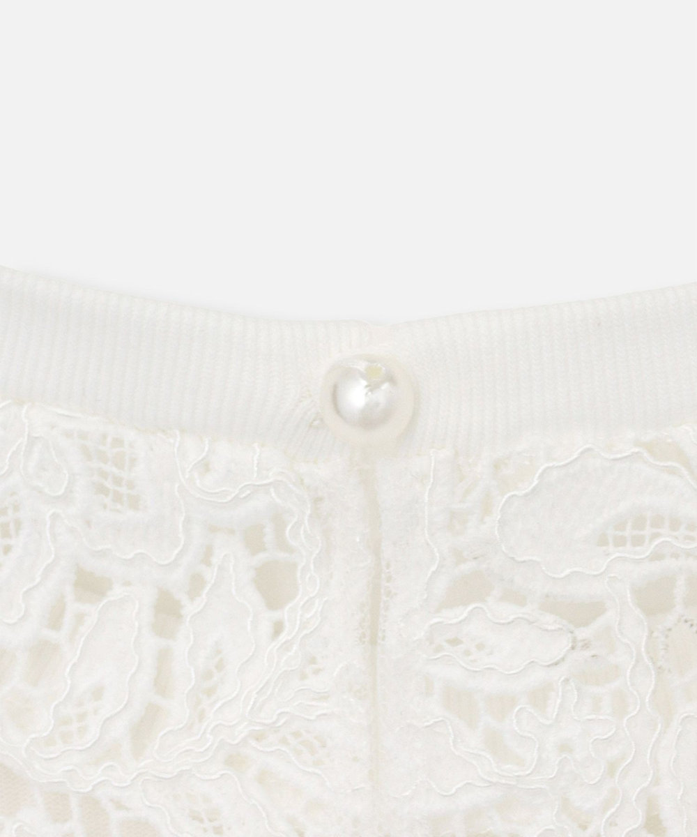 LOULOU WILLOUGHBY ◇ 【LOULOU WILLOUGHBY】レースドッキングプルオーバー ホワイト (01)