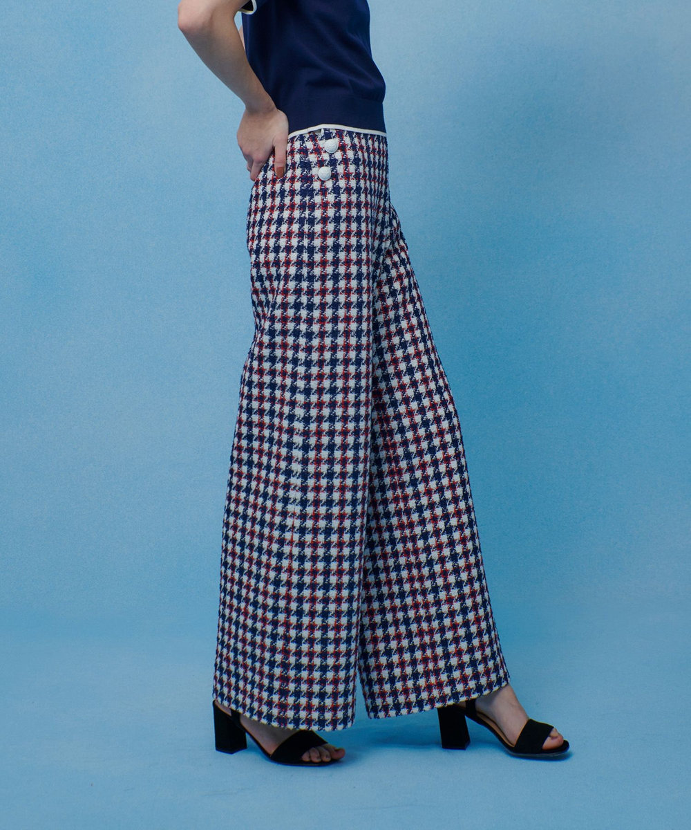 LOULOU WILLOUGHBY 【LOULOU WILLOUGHBY】トリコロールツイードマリンパンツ マルチ (09)