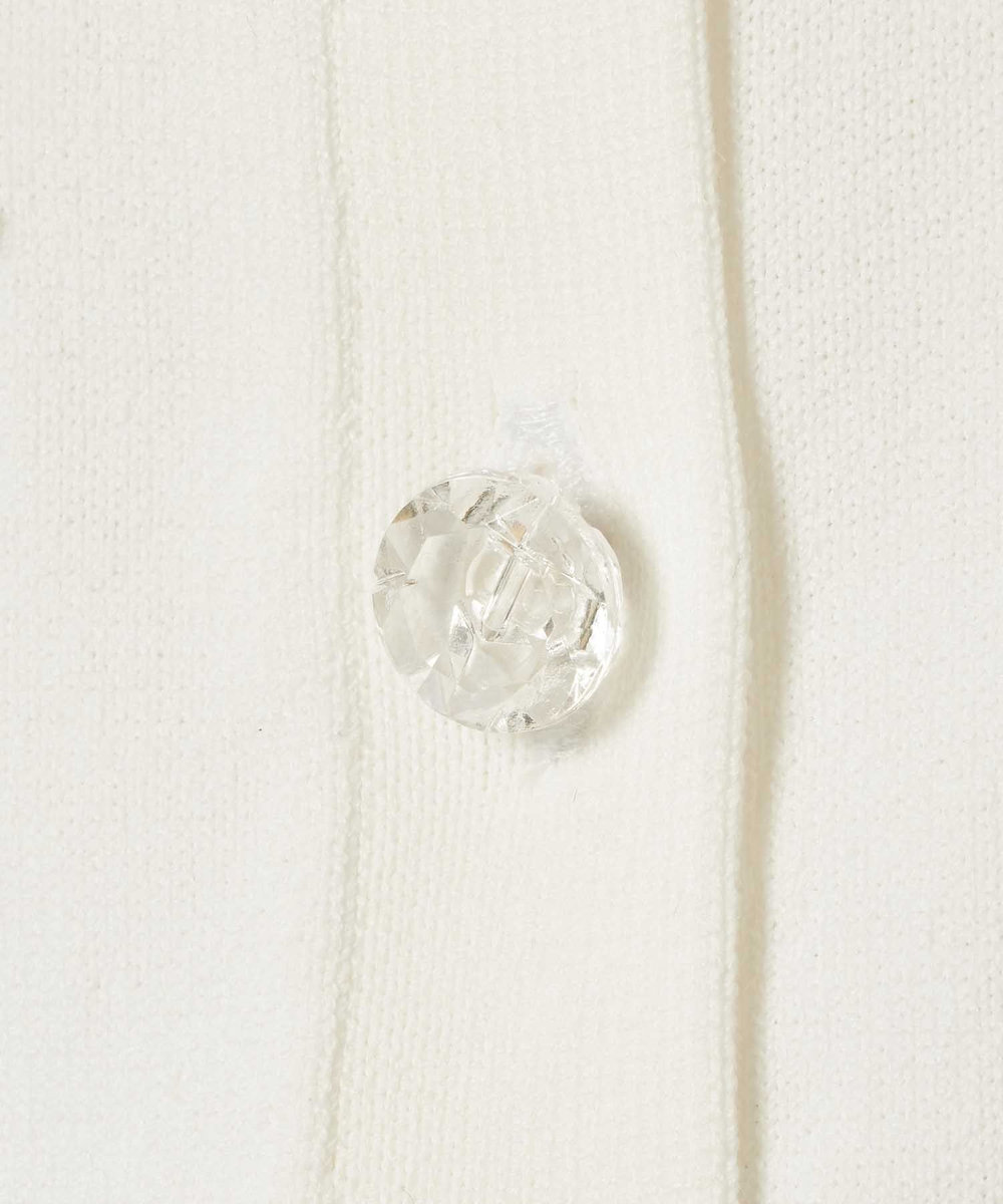 LOULOU WILLOUGHBY  WEB 一部店舗限定【LOULOU WILLOUGHBY】サンフラワービジューカーディガン オフホワイト (02)