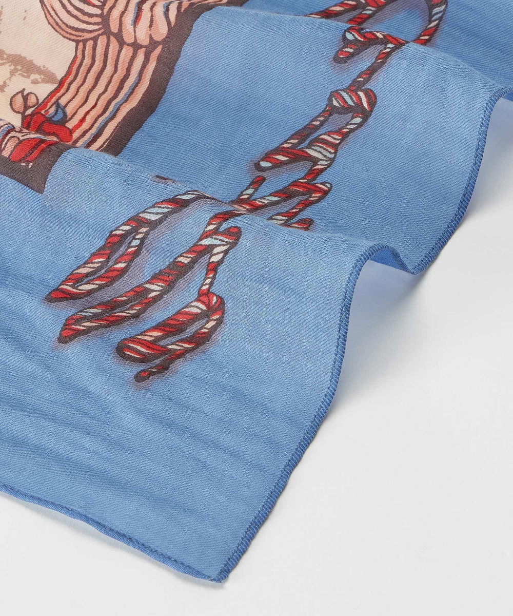 buying  【manipuri(マニプリ)】 INDIA STOLE ブルー (61)