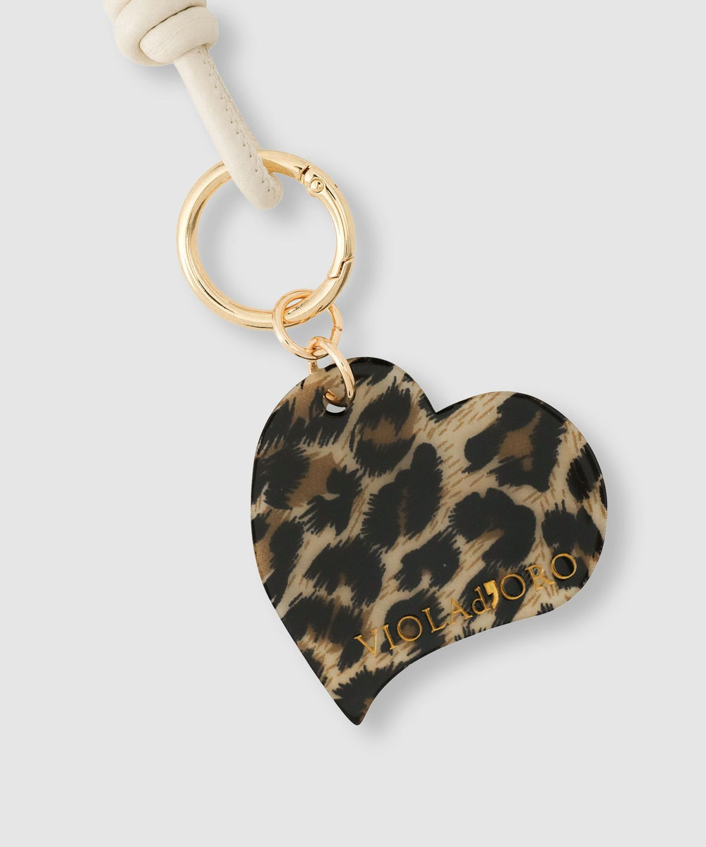buying 【VIOLAd'ORO(ヴィオラドーロ)】HEART BAG CHARM ホワイト系 (08)