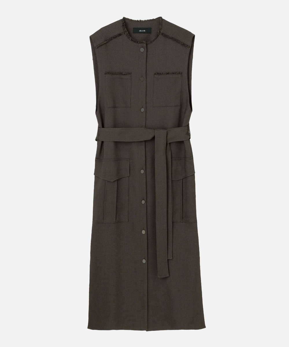 【お値下げ中】新品★allureville メランジミニヘリンボンジレワンピース trim_ofalv_item4bd818dc950b11e