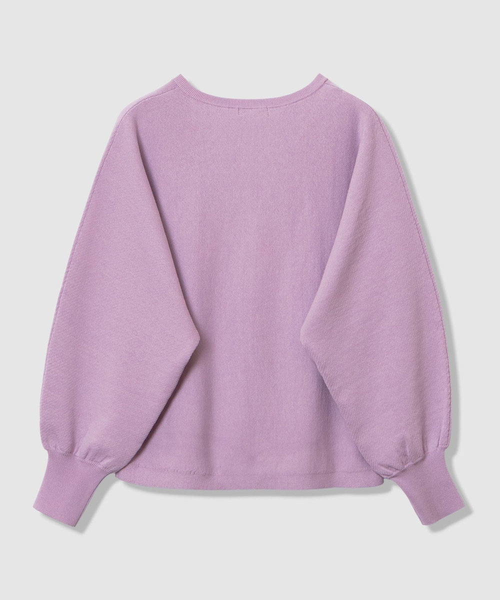 allureville コットンインレードルマンスリーブプルオーバー ラベンダー (53)