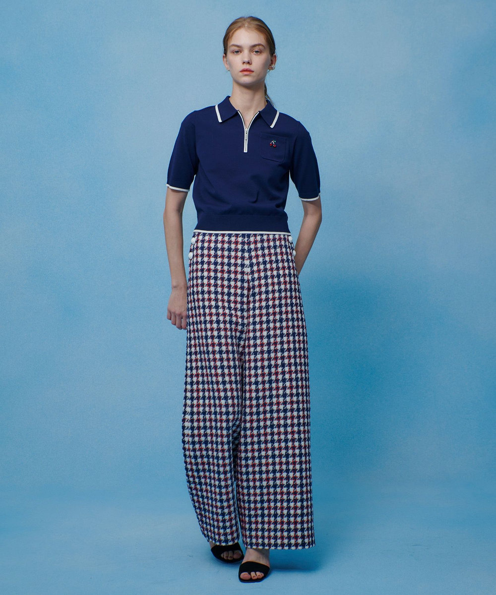 LOULOU WILLOUGHBY 【LOULOU WILLOUGHBY】トリコロールツイードマリンパンツ マルチ (09)