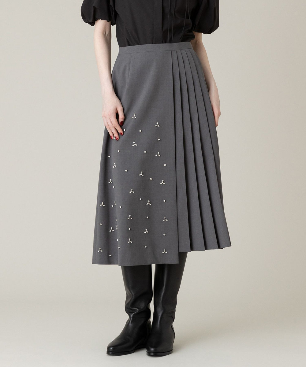 LOULOU WILLOUGHBY】ビジューアシメスカート|allureville OFFICIAL