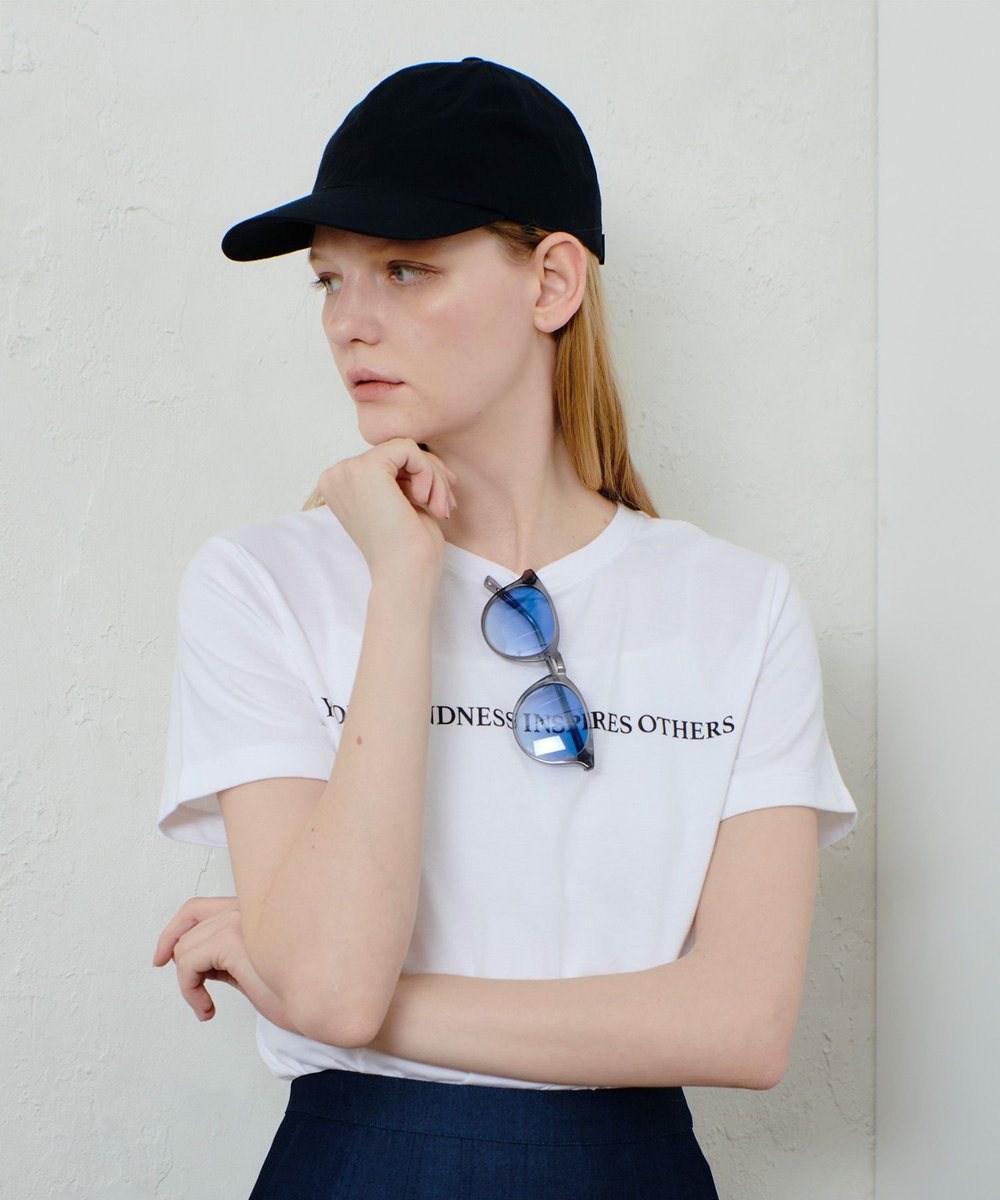 allureville コンビフォントＴシャツ オフホワイト (02)