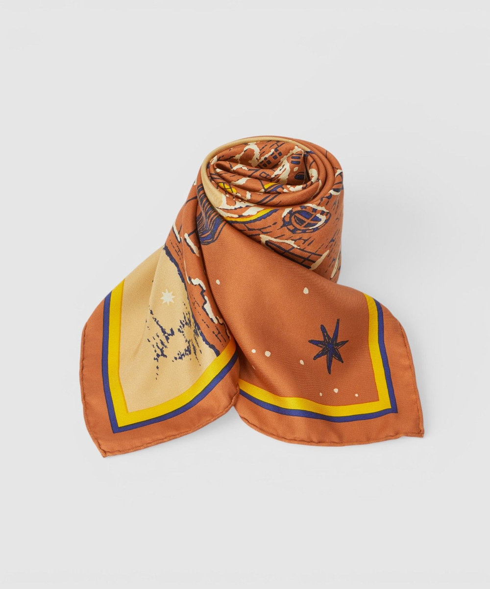buying 【manipuri(マニプリ)】88×88 SCARF オレンジ (31)