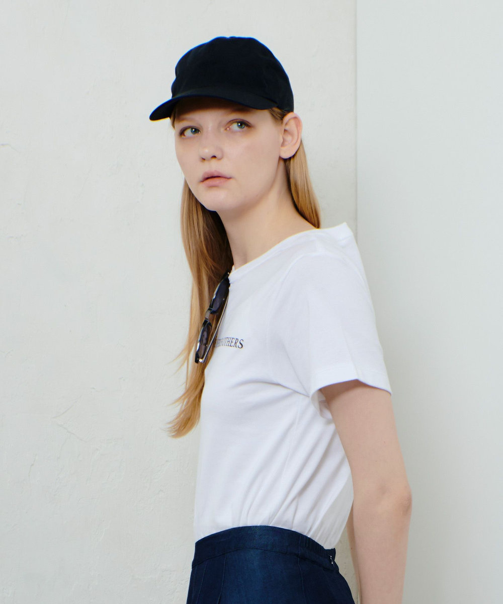 allureville コンビフォントＴシャツ オフホワイト (02)