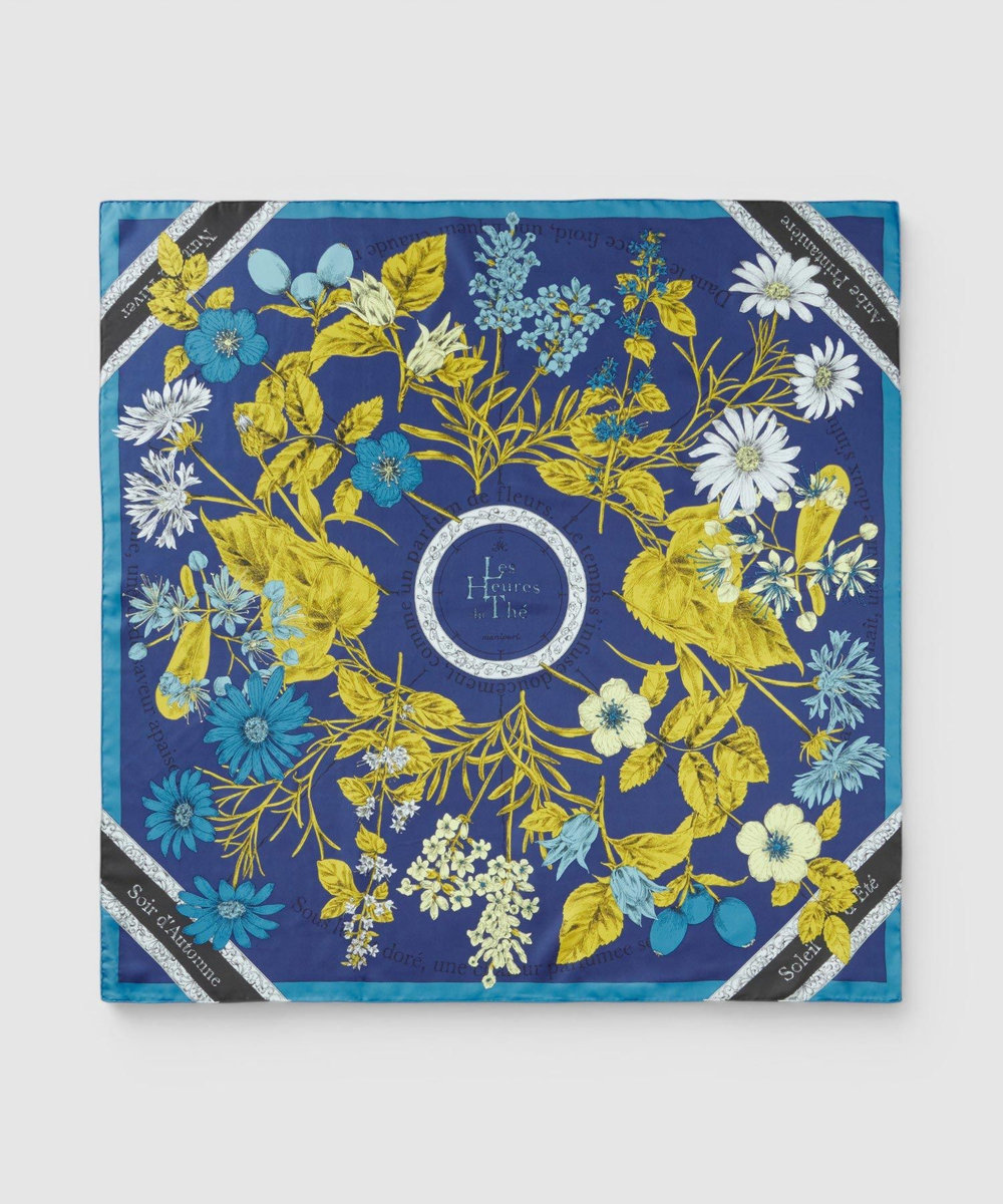 buying 【manipuri(マニプリ)】88×88 SCARF ブルー (61)