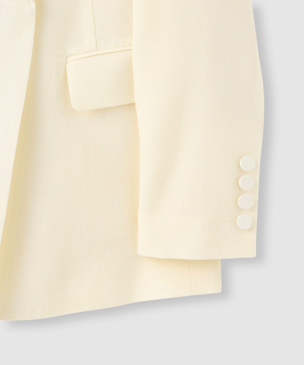 allureville ウールサキソニーフラップポケットジャケット アイボリー (04)