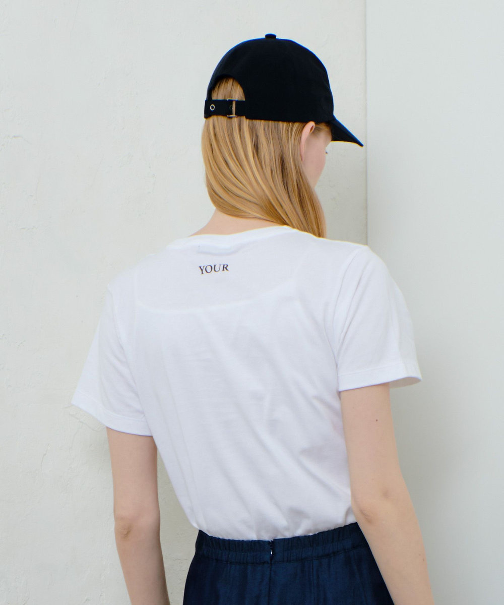 allureville コンビフォントＴシャツ オフホワイト (02)
