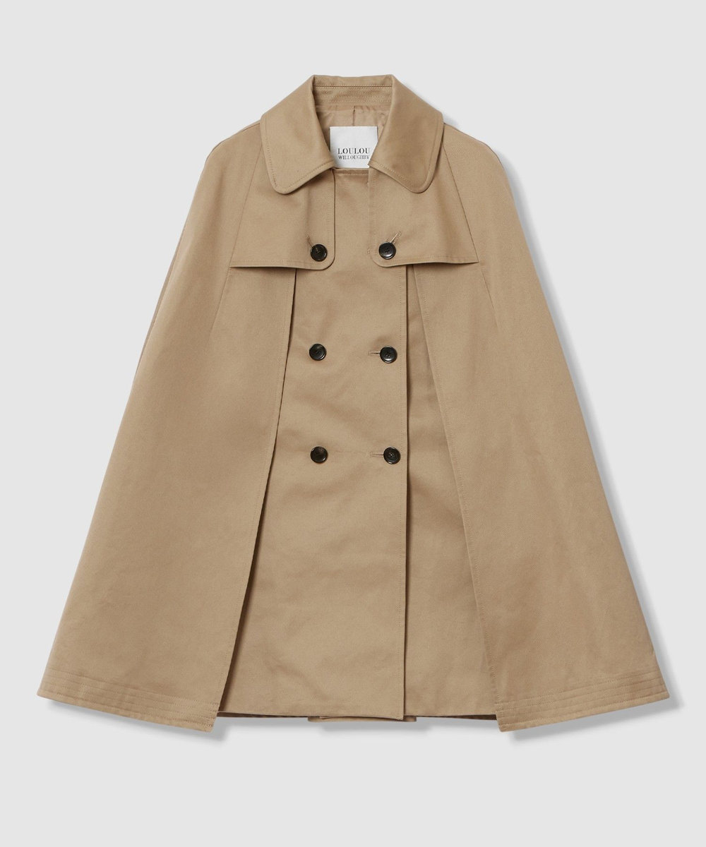 LOULOU WILLOUGHBY 【LOULOU WILLOUGHBY】トレンチケープコート キャメル (84)