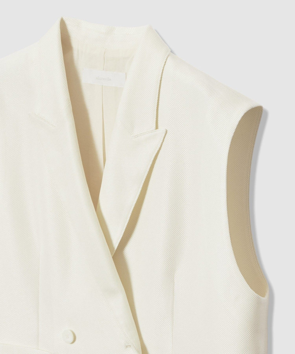 allureville エコカラミボックスジレ オフホワイト (02)