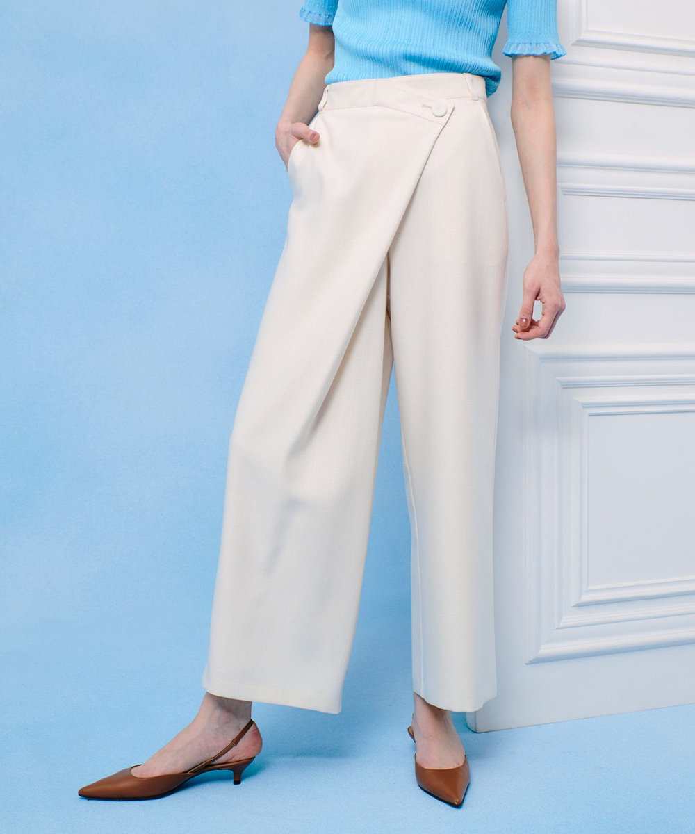 LOULOU WILLOUGHBY】アシメタックワイドパンツ|allureville OFFICIAL