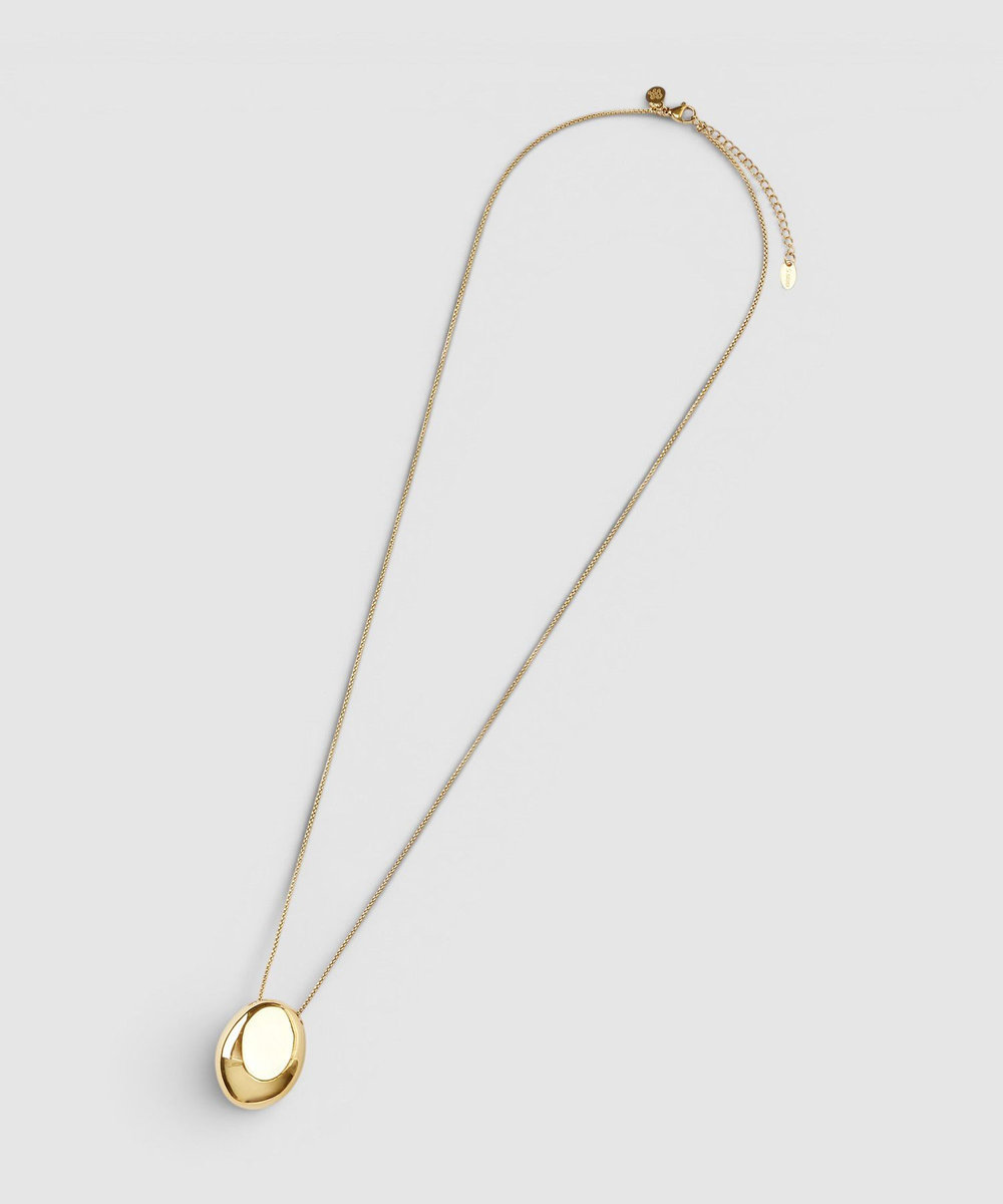 buying 【PETIT MOMENTS(プティ・モーメント)】OVAL CHARM NECKLACE ゴールド (30)
