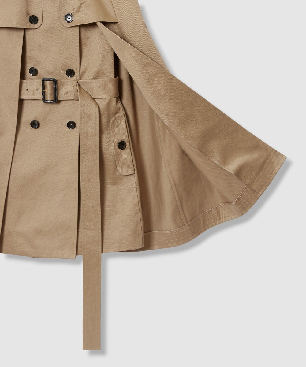 LOULOU WILLOUGHBY 【LOULOU WILLOUGHBY】トレンチケープコート キャメル (84)