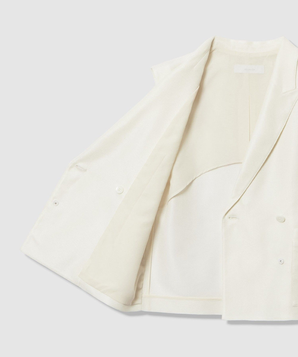 allureville エコカラミボックスジレ オフホワイト (02)