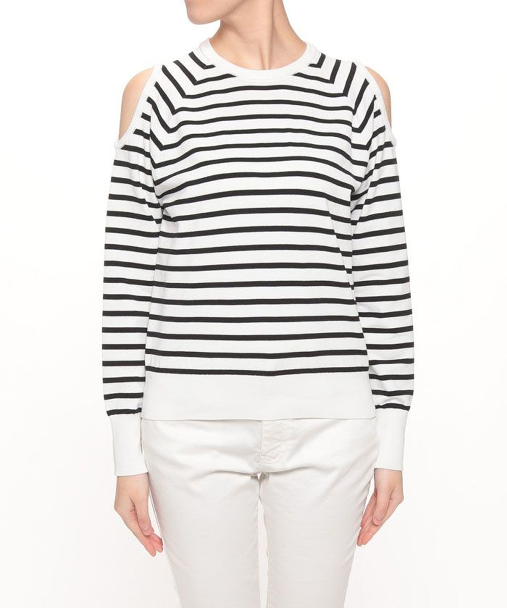 allureville オープンショルダープルオーバー ブラック系 (98)