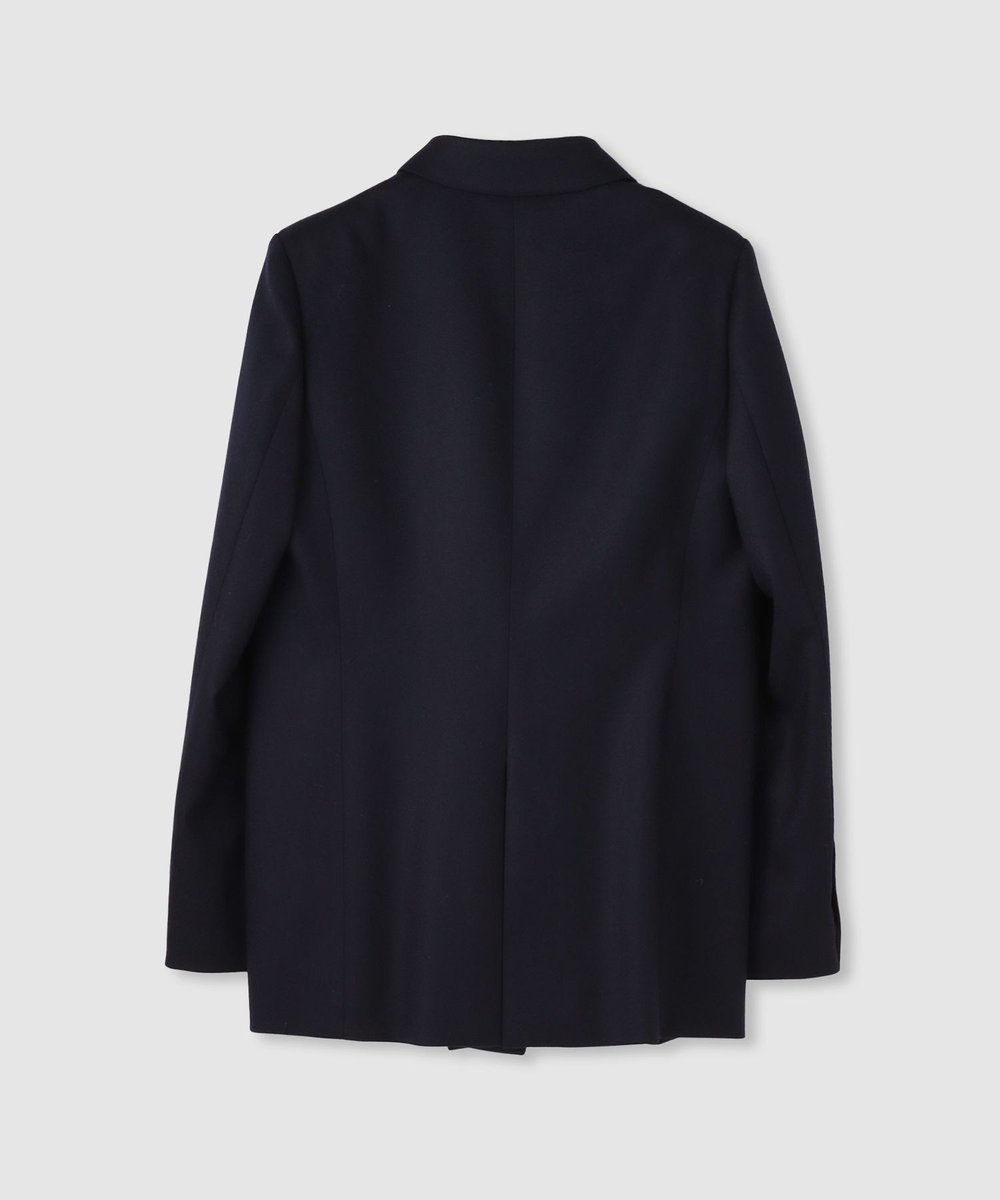 allureville ウールサキソニーフラップポケットジャケット ネイビー (65)