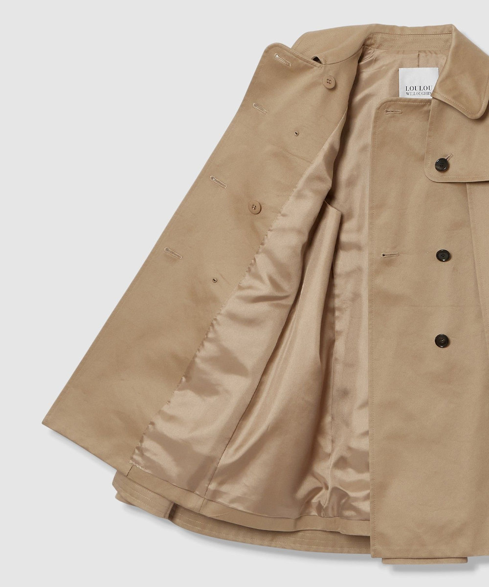 LOULOU WILLOUGHBY 【LOULOU WILLOUGHBY】トレンチケープコート キャメル (84)