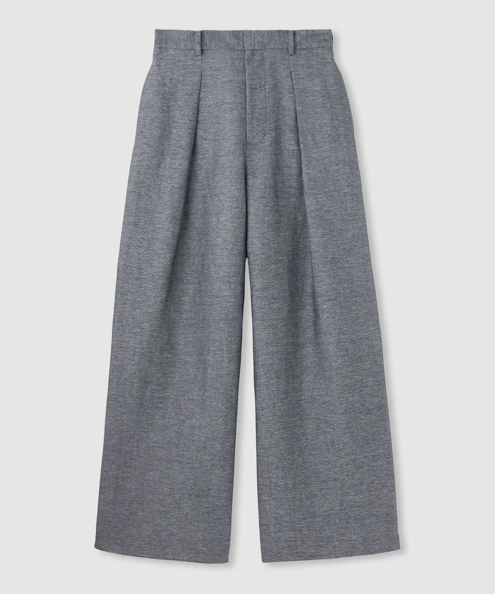 allureville シャークスキンワイドパンツ ブラック (95)