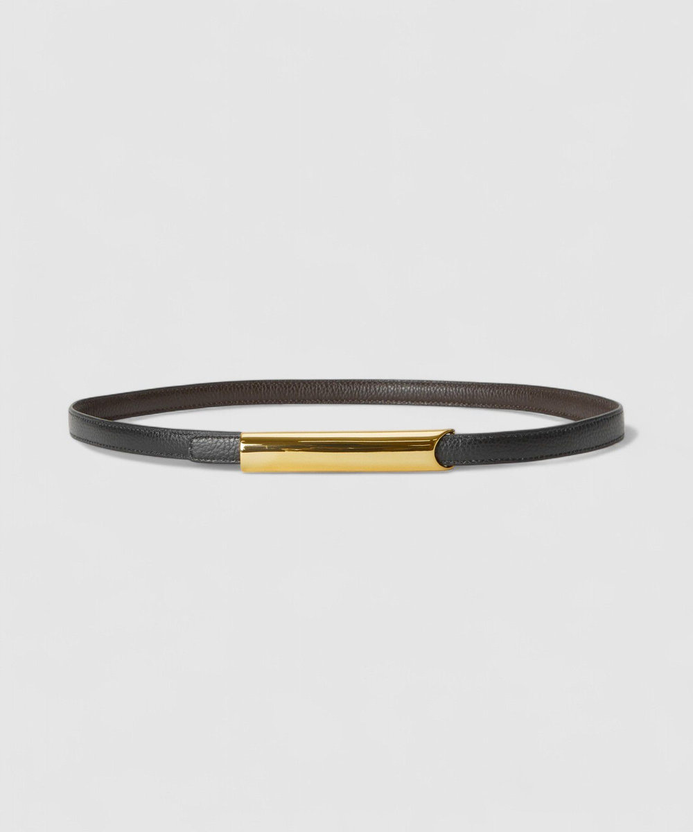 buying 【ATELIER AMBOISE(アトリエ アンボワーズ)】リバーシブルメタルバーバックルベルト ブラウン系 (88)