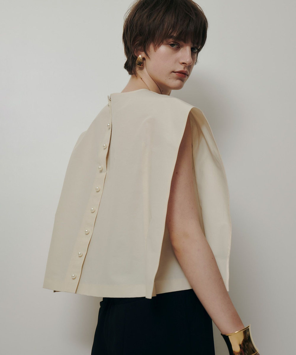 allureville バックパールブラウス アイボリー (04)