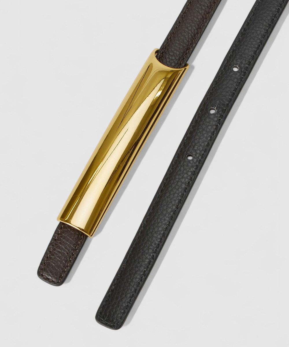 buying 【ATELIER AMBOISE(アトリエ アンボワーズ)】リバーシブルメタルバーバックルベルト ブラウン系 (88)