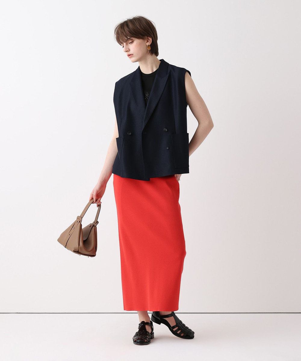 allureville エコカラミボックスジレ ネイビー (65)