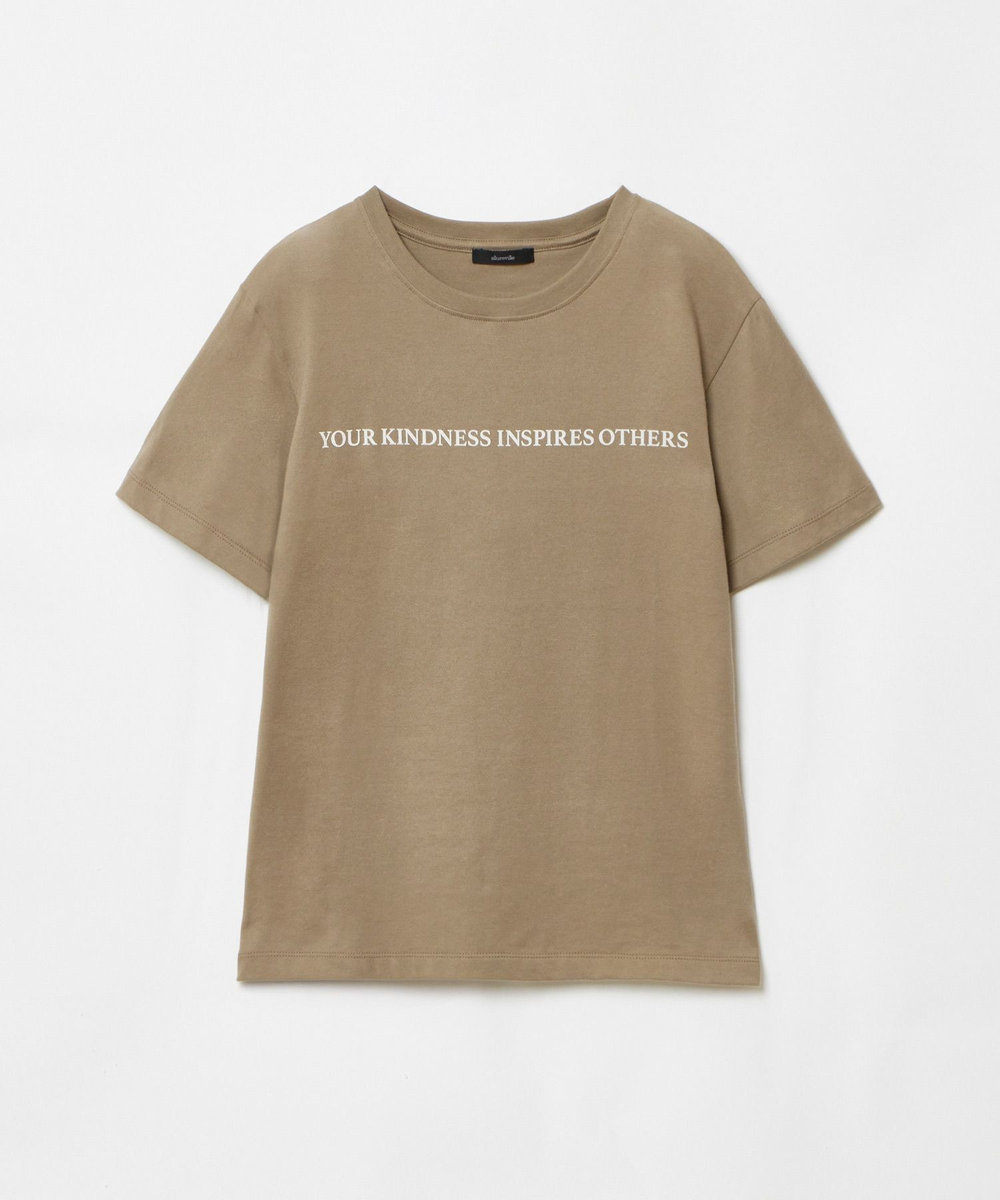 allureville コンビフォントＴシャツ モカ (85)