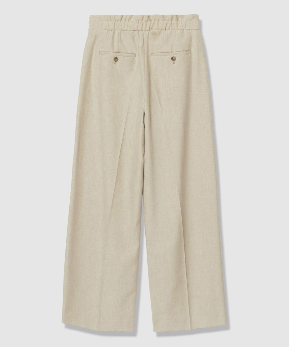 allureville ウェストタックデザインパンツ ベージュ (11)