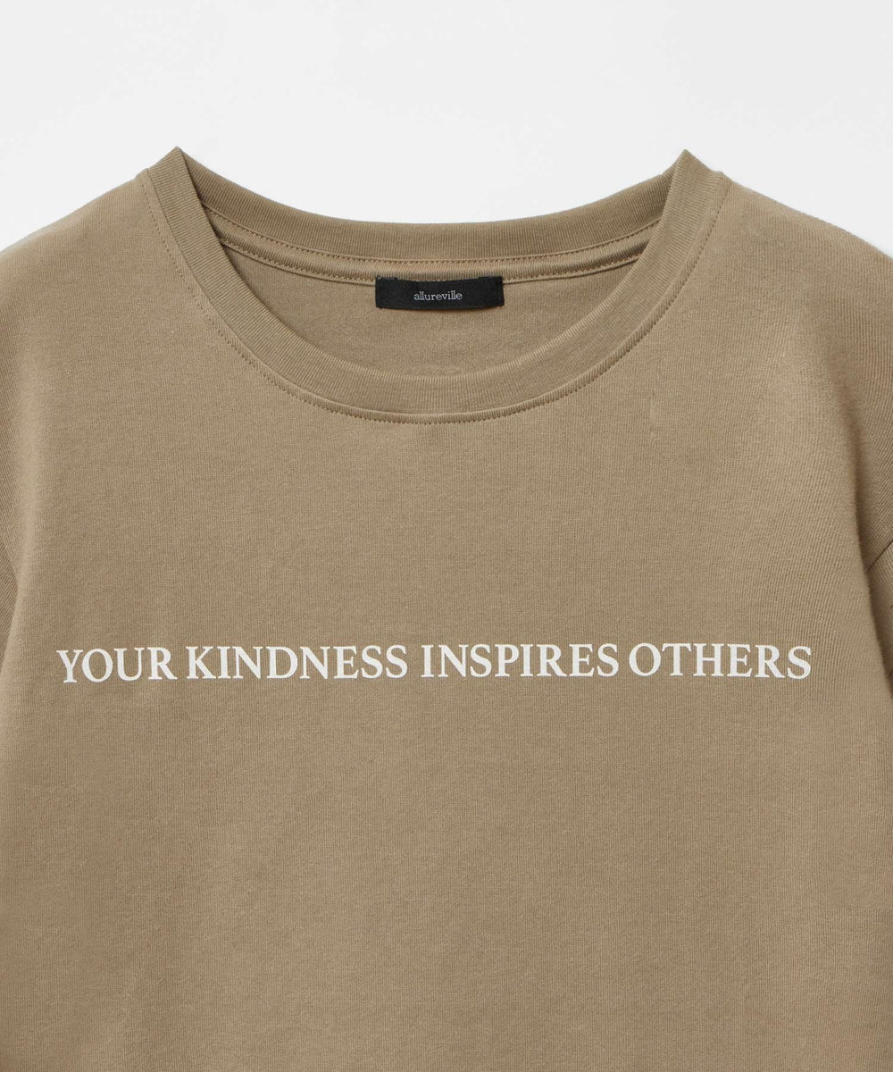 allureville コンビフォントＴシャツ モカ (85)