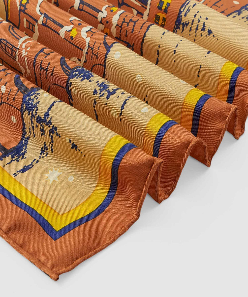 buying 【manipuri(マニプリ)】88×88 SCARF オレンジ (31)