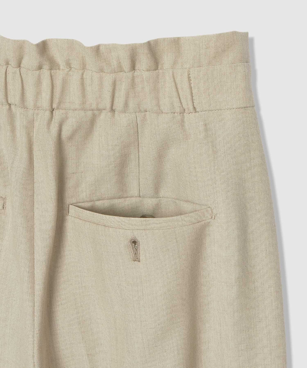 allureville ウェストタックデザインパンツ ベージュ (11)