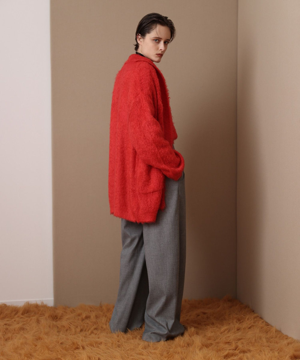 allureville ストレッチメニータックパンツ グレー (92)