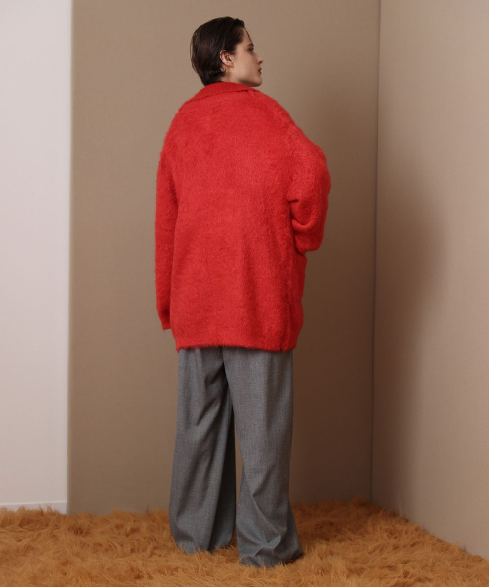 allureville ストレッチメニータックパンツ グレー (92)