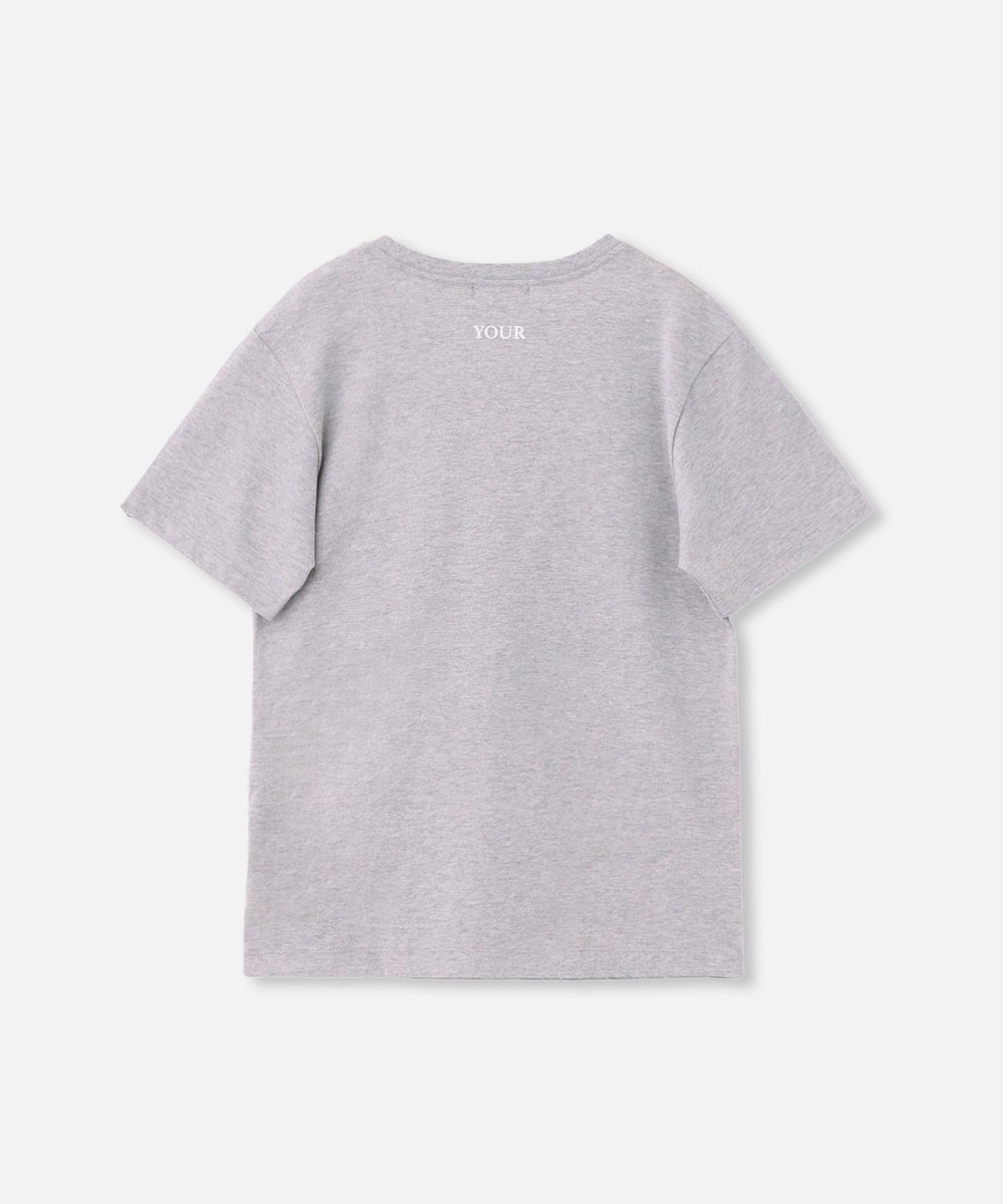 allureville コンビフォントＴシャツ グレー (92)