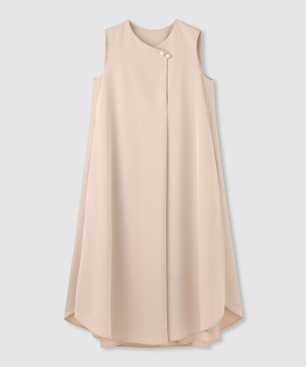LOULOU WILLOUGHBY トリアセツイルベルテッドフレアワンピース ピンク (41)