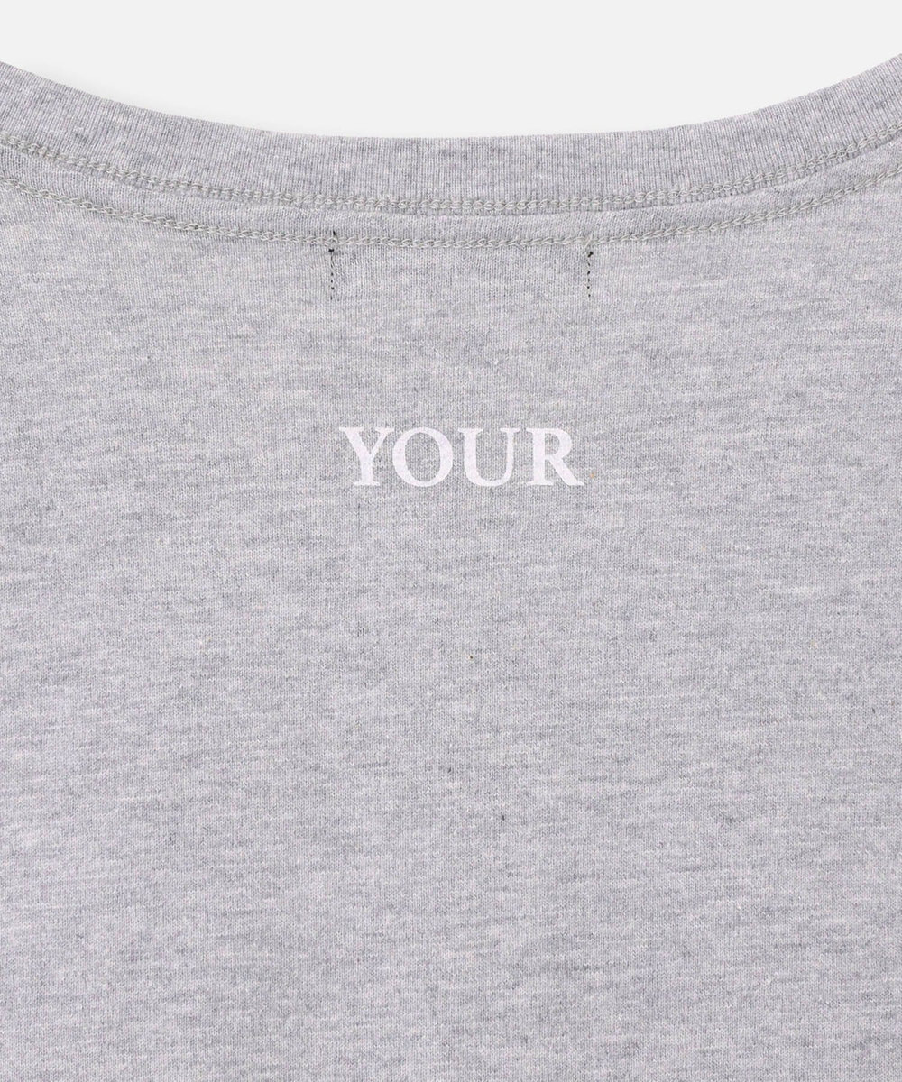 allureville コンビフォントＴシャツ グレー (92)