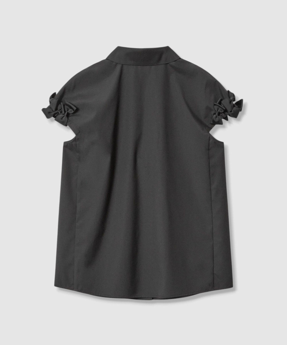 LOULOU WILLOUGHBY 【LOULOU WILLOUGHBY】メニーリボンシャツ ブラック (95)