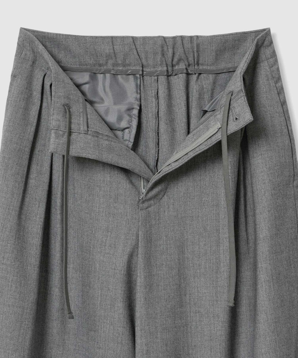 allureville ストレッチメニータックパンツ グレー (92)