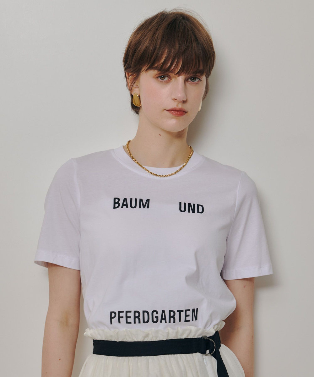 buying 【BAUM UND PFERDGARTEN(バウムアンドヘルガーデン)】JAWO T-SHIRT ホワイト (01)