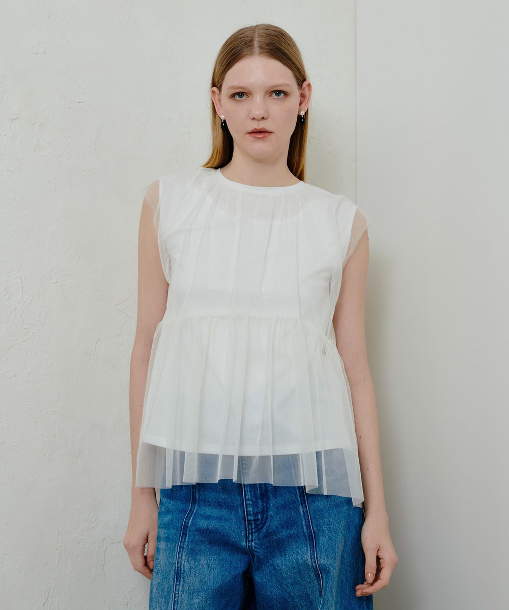 チュールドッキングイレヘムプルオーバー|allureville OFFICIAL SITE