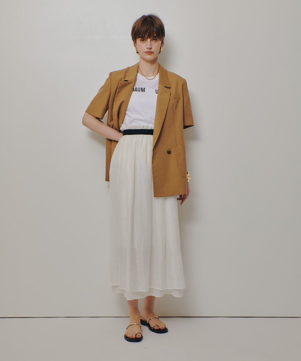 buying 【BAUM UND PFERDGARTEN(バウムアンドヘルガーデン)】JAWO T-SHIRT ホワイト (01)