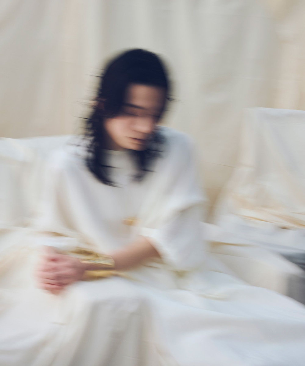 allureville 【ATELIER Line】リヨセルコクーンワンピース オフホワイト (02)