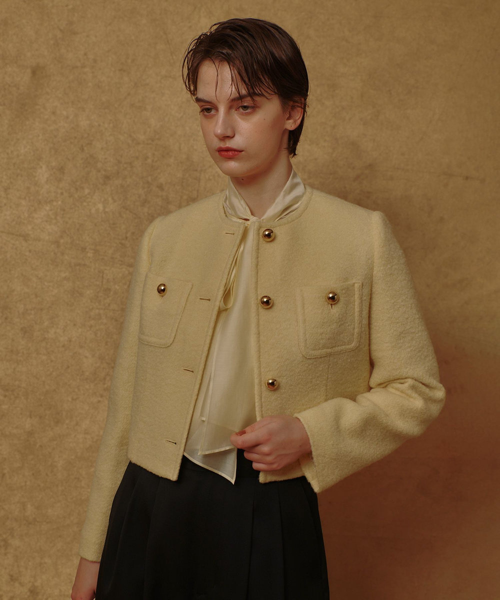 ブークレーノーカラージャケット|allureville OFFICIAL SITE / ONLINE