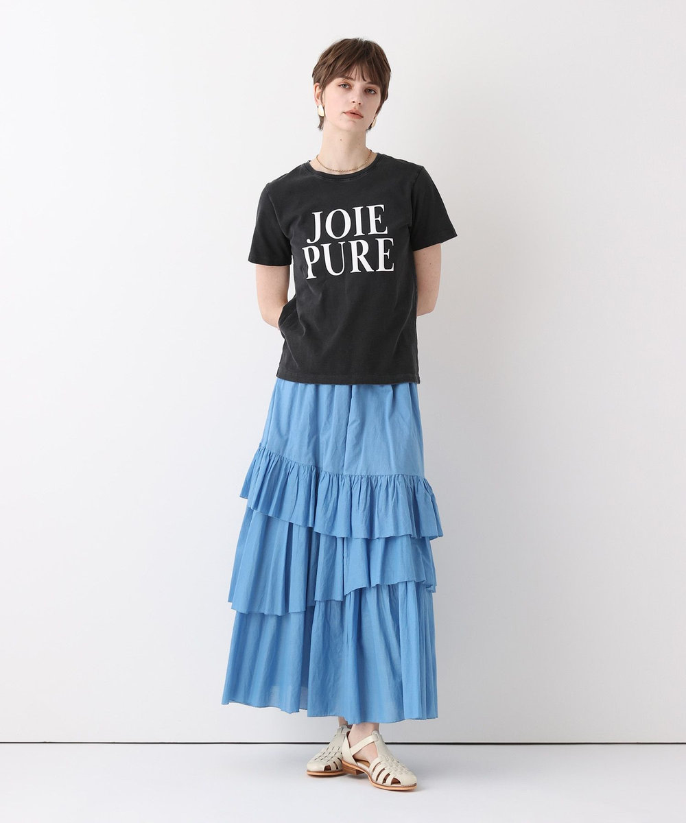 allureville ピグメントダイクラシックロゴT チャコールグレー (94)